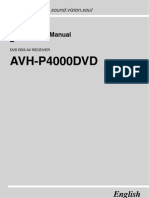 Pioneer AVH-P4000DVD Owners Manual