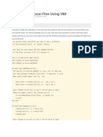 Working With Excel Files Using VB6