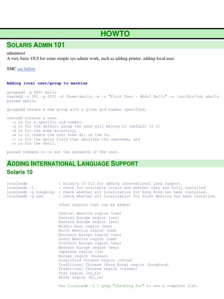 Solaris Pocket Survival Guide Booting Command Line Interface