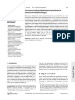 Occurrence of Dyslipidemia in Spontaneous