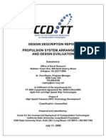 Design Description Report Propulsion System Arrangement and Design Evaluation