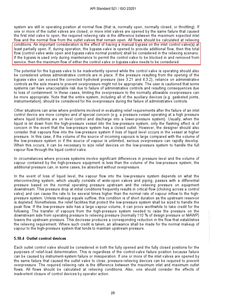 Api std 521 control valve failure pdf valve pressure