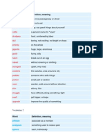 Hafalan Vocab 1 Dan 2