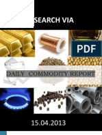 Commodity - Report - Daily 15 April 2013