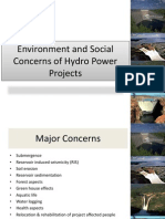 Environment and Social Concerns of Hydro Power Projects