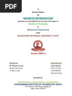 Download Magnetic Refrigeration Seminar Report by Aman agrawal SN135985422 doc pdf