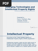 Emerging Technologies and Intellectual Property Rights: Poorvi Chothani, Esq