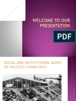 Social and Institutional Bases of Politics (1906-1947)