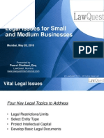 Legal Issues for Small and Medium Businesses