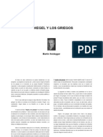 Heidegger, Hegel y Los Griegos