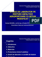 Studii de Laborator Pe Mixturi Asfaltice Aeroportuare Cu Bitum Modificat [Compatibility Mode]