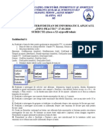 2010 Informatica Concursul 'INFO-PRACTIC' Clasa A XI-A M2 Subiecte