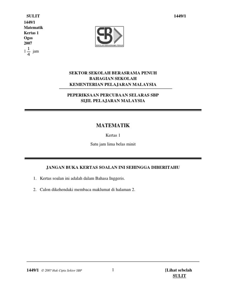 Soalan Matematik Tingkatan 4 Doc - Recipes Site e