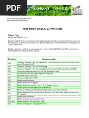 Canon Ir3300 Hard Disk Software