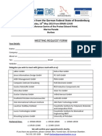 Meeting Request Form - Brandenburg PDF