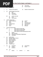 Answer For Short Test For Chap 1 Chap 2