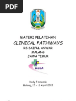 Download Panduan Praktik KlinisDaftar Kewenangan Klinis dan Daftar Formularium di RS Saiful Anwar Malang 15-16 April 2013 by Indonesian Clinical Pathways Association SN135993781 doc pdf