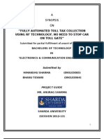 Fully Automated Toll Tax Collection Using RF Technology. No Need To Stop Car On Toll Gate