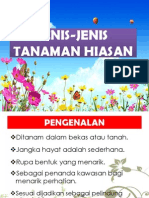 Tanaman Hiasan, Jenis Tanaman Hiasan