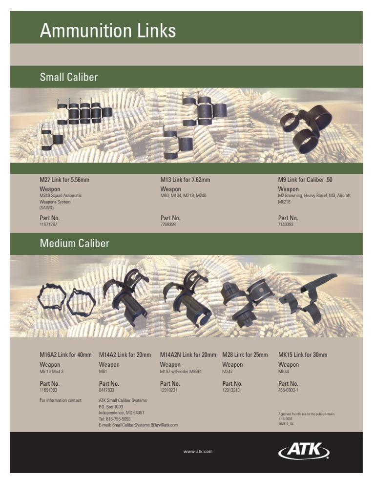 Ammunition Links: Small Caliber | PDF | Computers | Technology ...