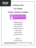 Business Plan For Starting A Chocolate Company