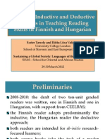 Exploring Inductive and Deductive Methods in Teaching Reading Skills in Finnish and Hungarian