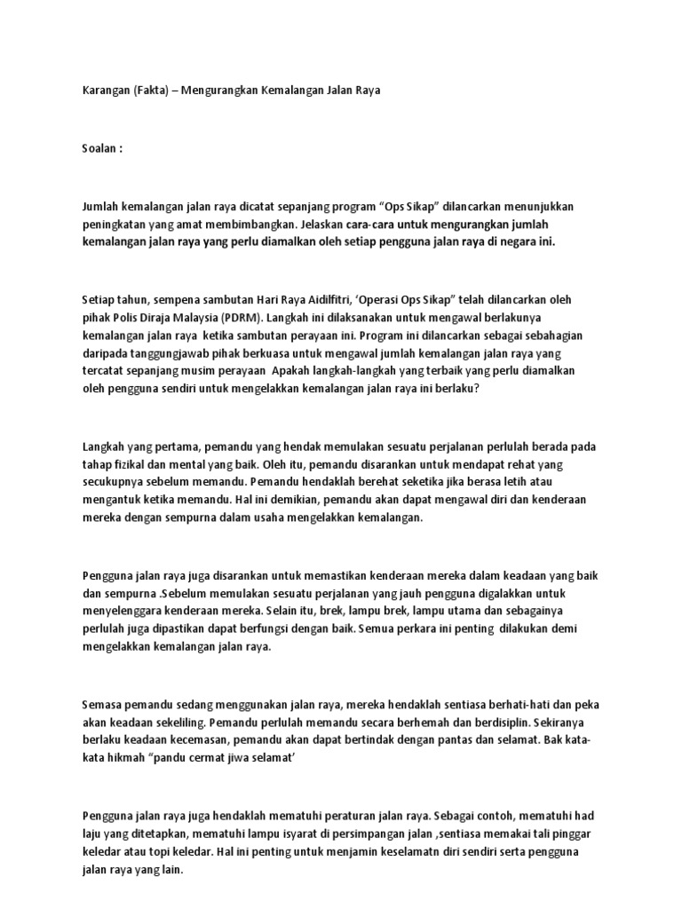 Karangan Pmr Pdf