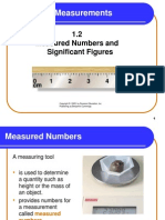 Chapter 1 Measurements: 1.2 Measured Numbers and Significant Figures
