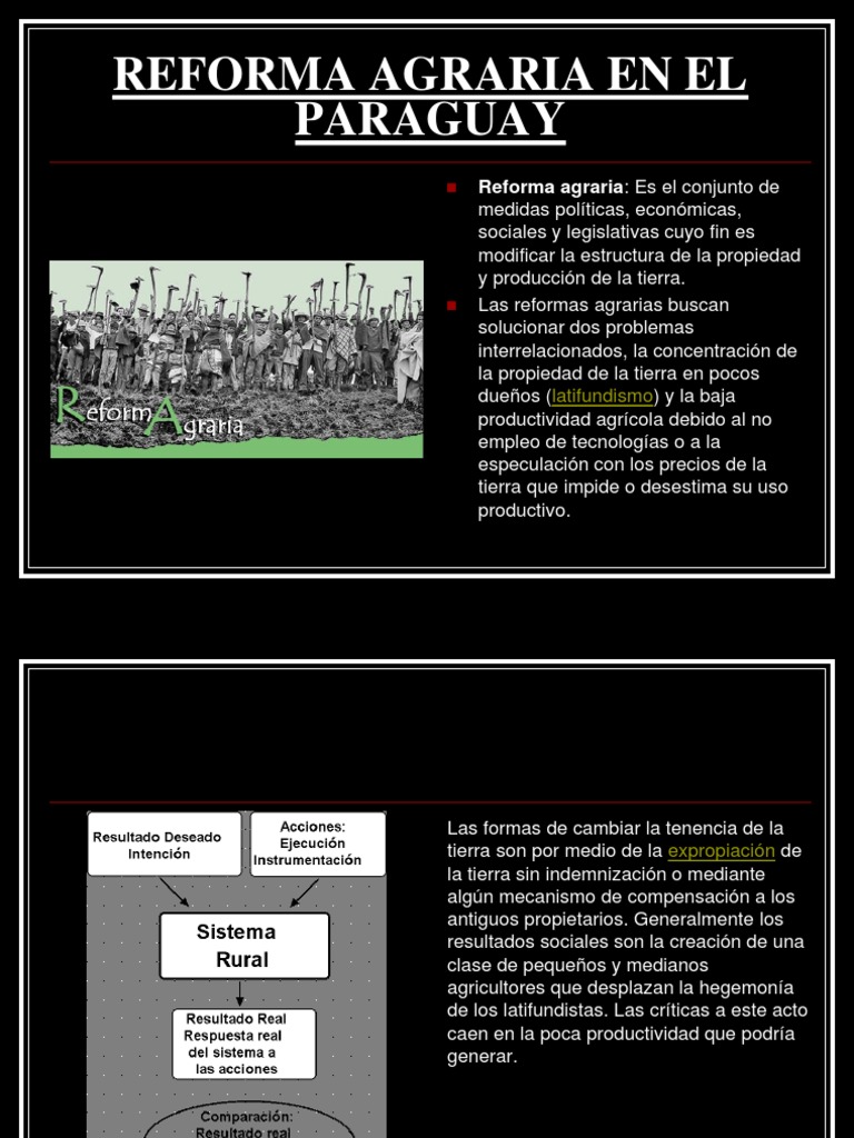Desafíos de la Reforma Agraria en Paraguay | PDF | Reforma agraria ...
