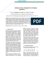 A MATLAB Method of Lines Template For Evolution Equations