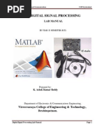 DSP Lab Manual For ECE 3 2 R09