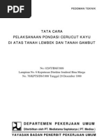 Download 6Pelaksanaan Pondasi Cerucuk Kayu Diatas Tanah Lembek Dan Tanah Gambut by M Aryofani Nugroho SN136022657 doc pdf
