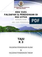 Tajuk 3 Falsafah Pendidikan Islam Timur