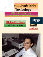 Epidemiologic Side of Toxicology: (6th of 10 Lectures On Toxicologic Epidemiology)