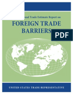 USTR Report on Foreign Trade Barriers 2013