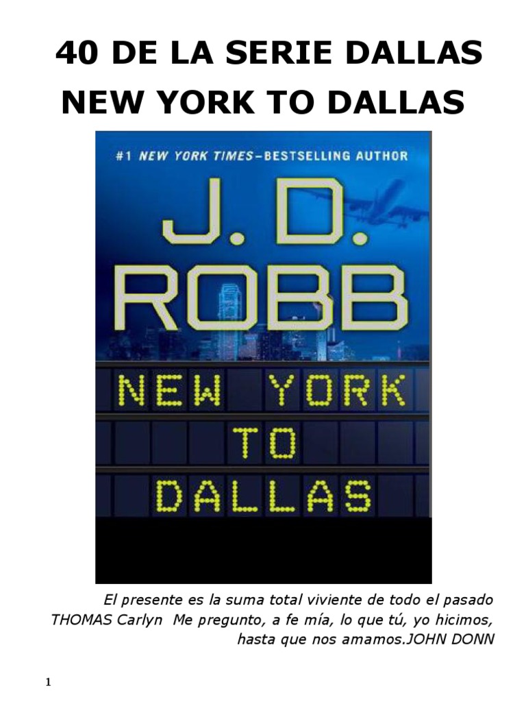 Dallas 40 New York To Dallas PDF Violación Dallas