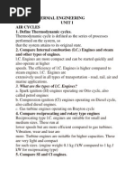 Thermal Engineering 2 Marks