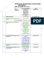 Calendar Activitati Geografie 2012-2013 Isj Vaslui