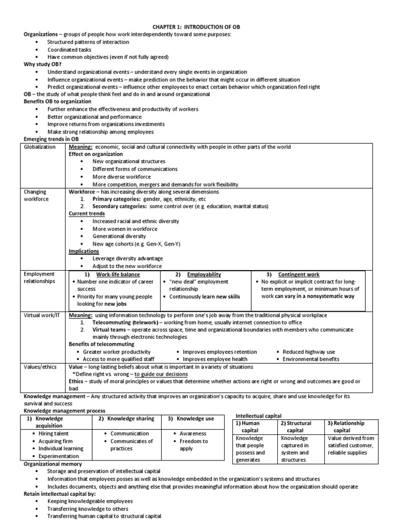 Ob Note | PDF | Motivation | Motivational