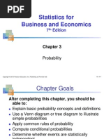 Statistics For Business and Economics: 7 Edition