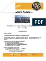 2013 GV Vancouver Pre-Arrival Info Package - English