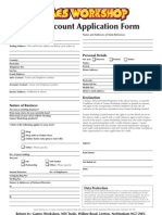 Trade Account Application Form: Business Details