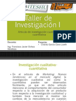 Taller de Investigación I - Articulo