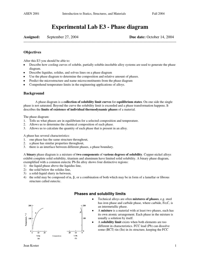 Understanding Phase Diagrams in Alloys | PDF | Phase (Matter) | Phase ...