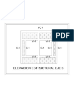 Elevacion Estructural Eje 3