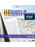 Programa III Encuentro de Literatura Regional