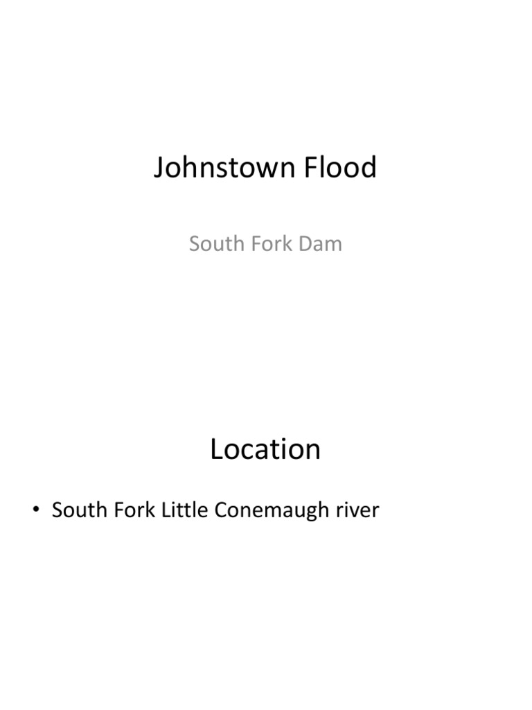 Johnstown Flood Notes | PDF | Travel
