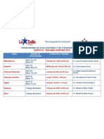 Cronograma de Evaluaciones y de Atención A Padres