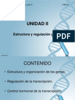 Unidad II-Estructura y Regulacion Genetica