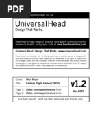 Another Boardgame Player Aid By: Universal Head Design That Works